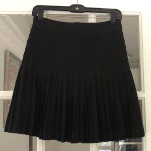 J. Crew black pleated skirt size 00